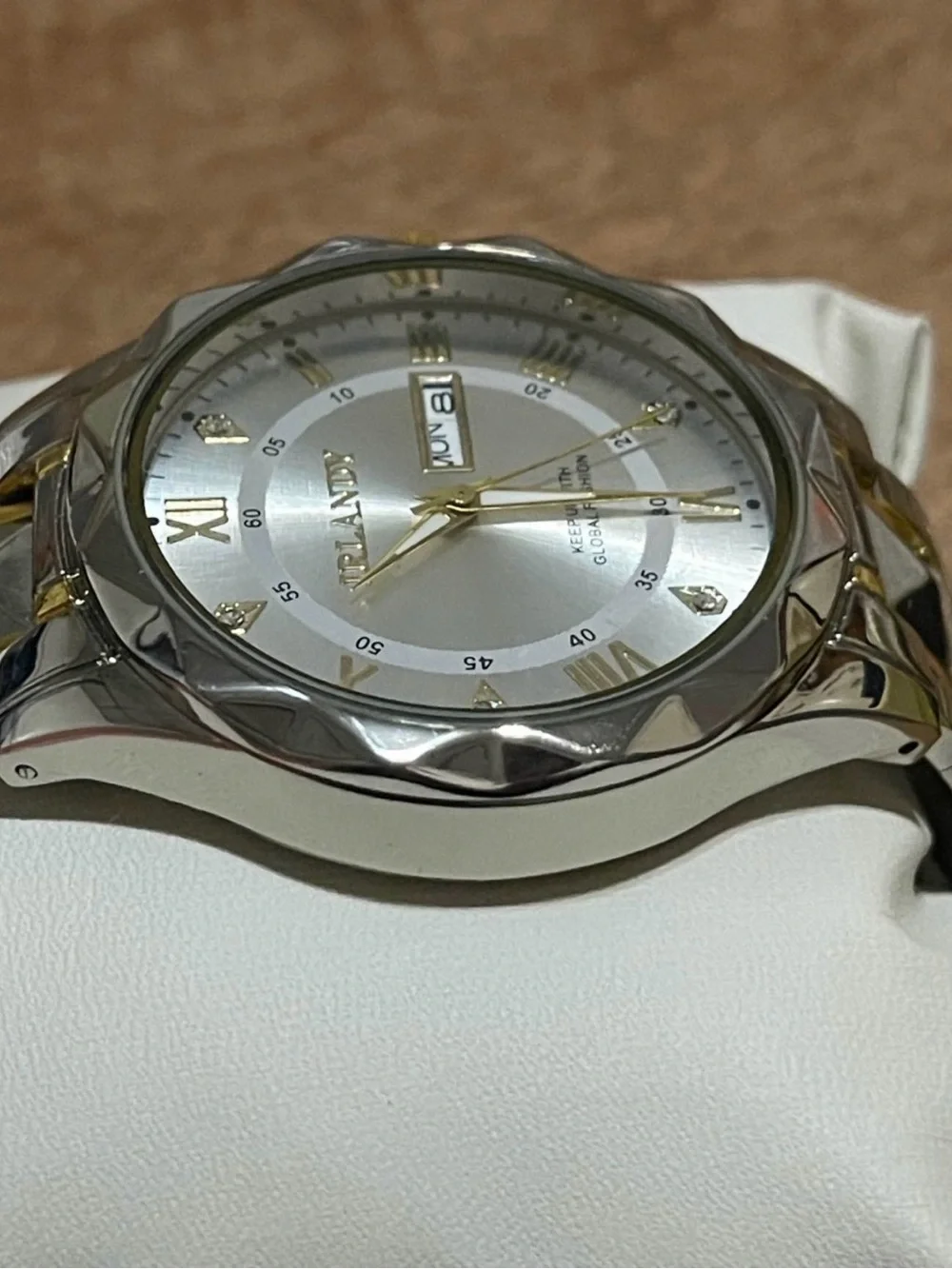 IRLANDY Two-Tone Silver and Gold Men's Watch